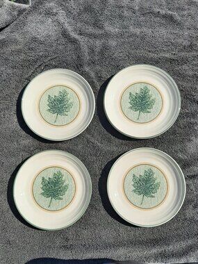 Vintage Woodlands by INTERNATIONAL CHINA Salad Plates (4) 7.75”